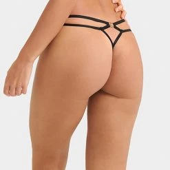 Bluebella - US Lana Thong Black Panties