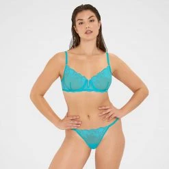 Bluebella - US Marseille Thong Peacock Blue Panties