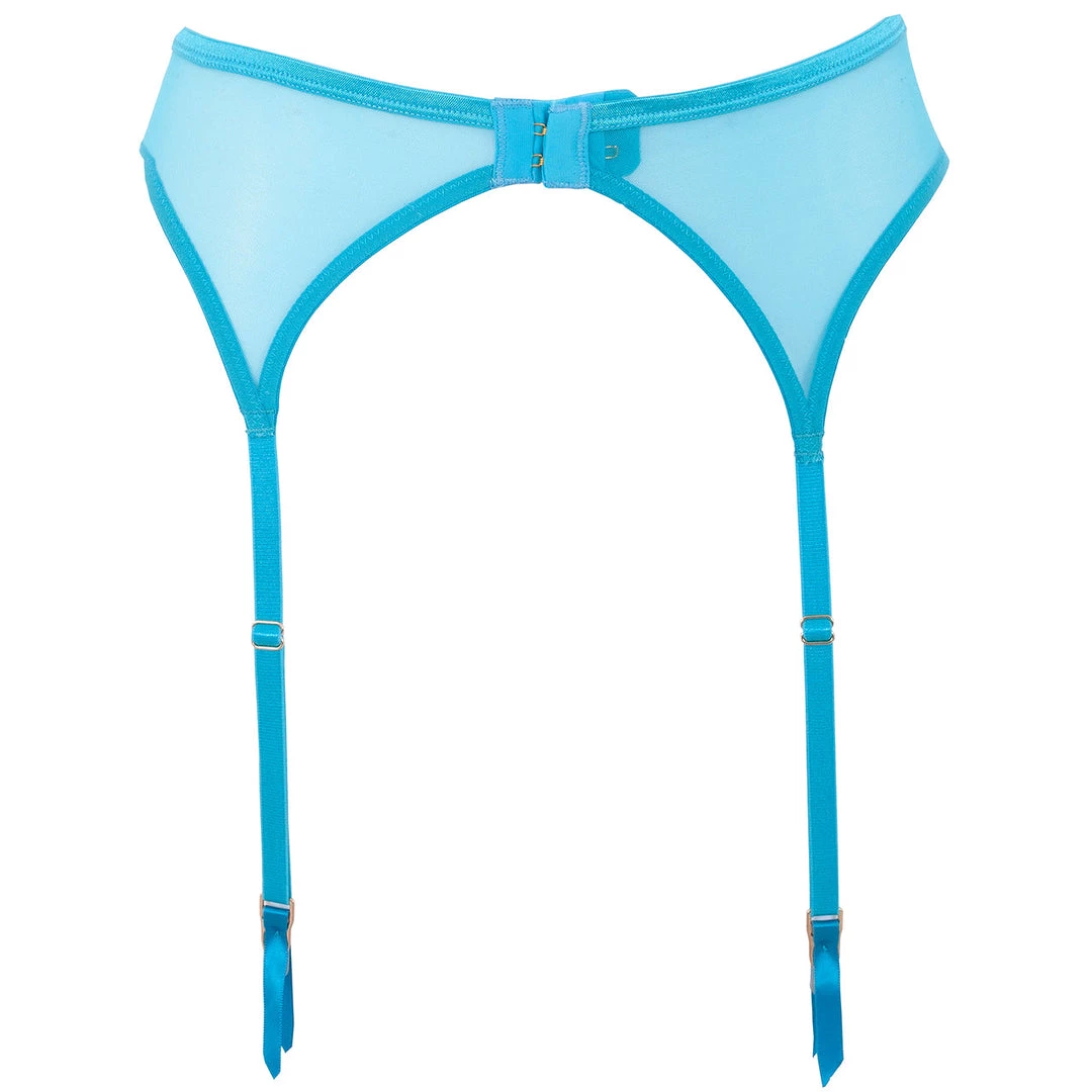 Bluebella - US Lingerie Marseille Suspender Peacock Blue 4 Bluebella - US Lingerie Marseille Suspender Peacock Blue