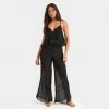 Bluebella - US Nightwear Minerva Cami And Trouser Set Black
