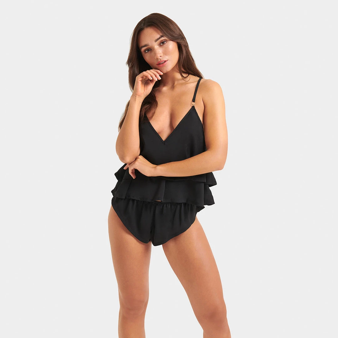Bluebella - US Delaney Cami And Short Set Black New In 6 Bluebella - US Delaney Cami And Short Set Black New In