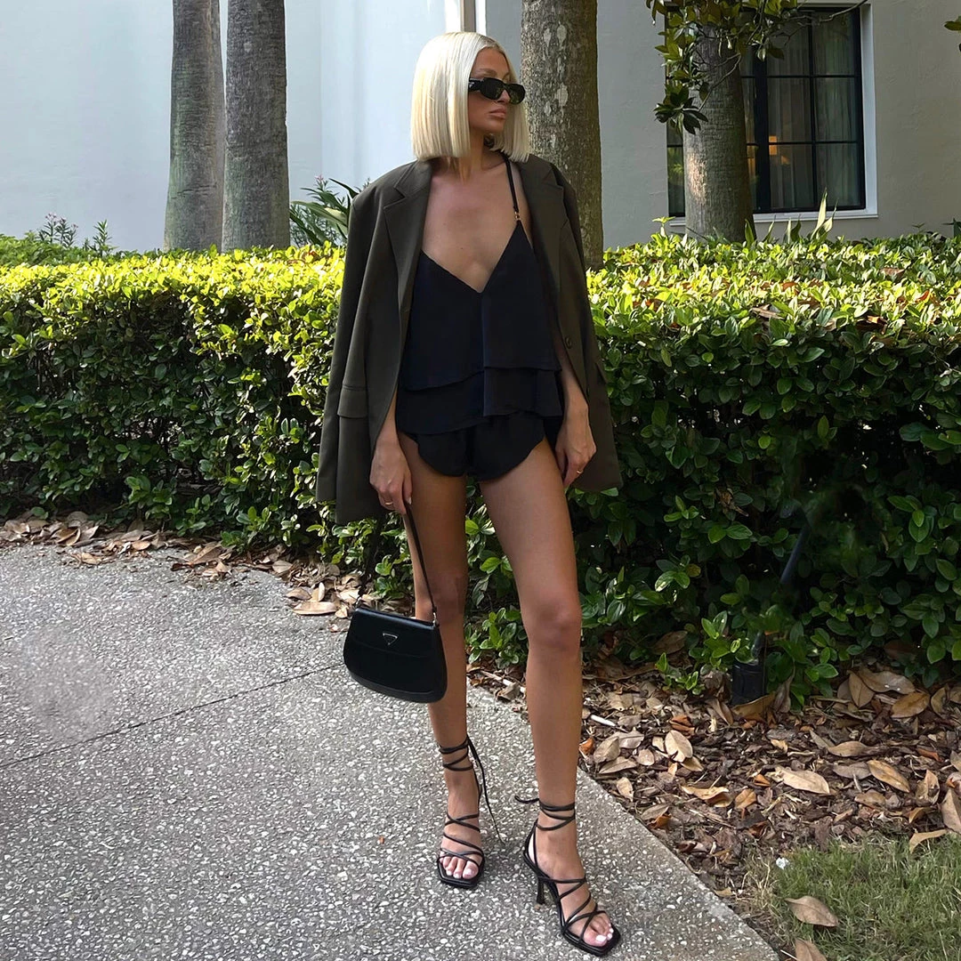 Bluebella - US Delaney Cami And Short Set Black New In 10 Bluebella - US Delaney Cami And Short Set Black New In