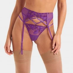 Bluebella - US Lingerie Isla Suspender Electric Purple