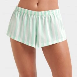 Bluebella - US SALE Alma Shirt And Short Set Mint/White