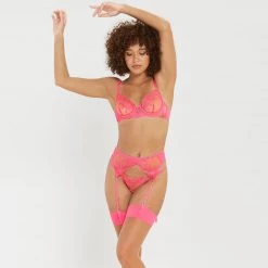 Bluebella - US Marseille Suspender Fandango Pink Lingerie 20 Bluebella - US Marseille Suspender Fandango Pink Lingerie