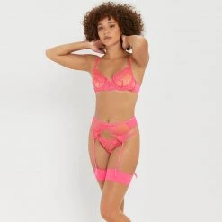 Bluebella - US Marseille Suspender Fandango Pink Lingerie 21 Bluebella - US Marseille Suspender Fandango Pink Lingerie