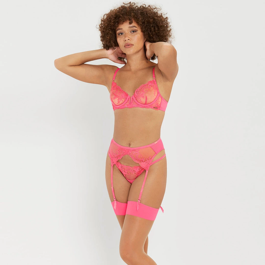 Bluebella - US Marseille Suspender Fandango Pink Lingerie 7 Bluebella - US Marseille Suspender Fandango Pink Lingerie