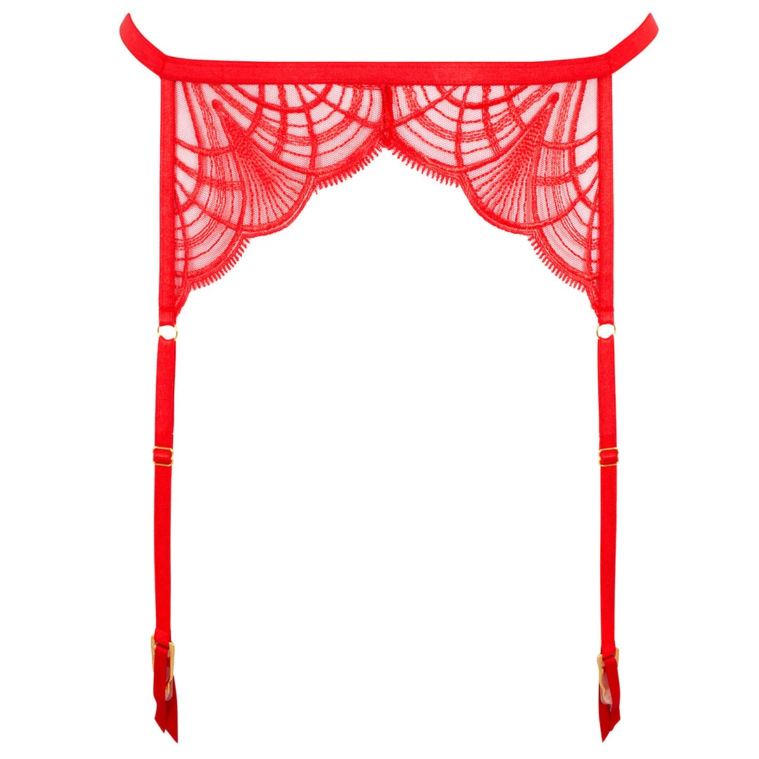 Bluebella - US Anaya Suspender Flame Scarlet Lingerie 3 Bluebella - US Anaya Suspender Flame Scarlet Lingerie