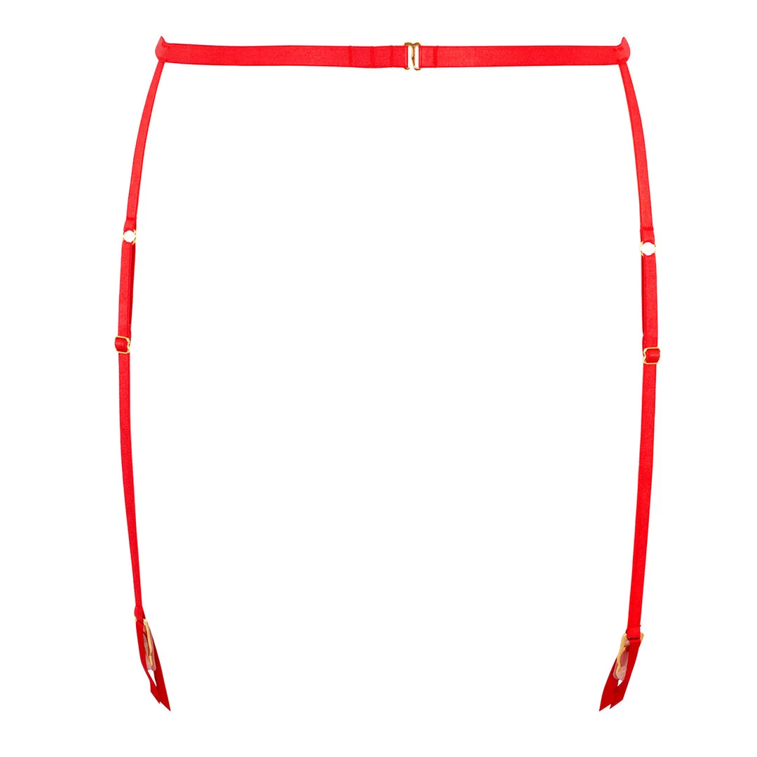 Bluebella - US Anaya Suspender Flame Scarlet Lingerie 4 Bluebella - US Anaya Suspender Flame Scarlet Lingerie