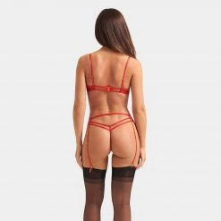 Bluebella - US Anaya Suspender Flame Scarlet Lingerie 14 Bluebella - US Anaya Suspender Flame Scarlet Lingerie