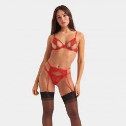 Bluebella - US Anaya Suspender Flame Scarlet Lingerie 15 Bluebella - US Anaya Suspender Flame Scarlet Lingerie