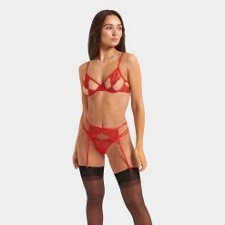 Bluebella - US Anaya Suspender Flame Scarlet Lingerie 17 Bluebella - US Anaya Suspender Flame Scarlet Lingerie