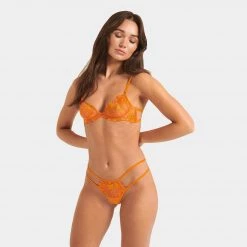 Bluebella - US Colette Thong Orange Peel Panties