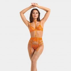 Bluebella - US Colette Suspender Harness Orange Peel Lingerie