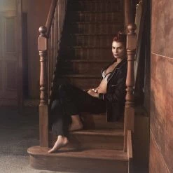 Bluebella-us Claudia Shirt And Trouser Black