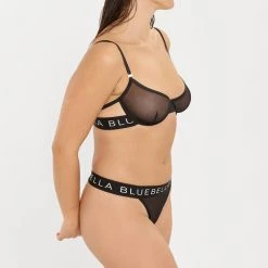 Bluebella Bra & Thong Set: Cora Black/White 19 Bluebella Bra & Thong Set: Cora Black/White