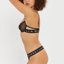Bluebella Bra & Thong Set: Cora Black/White 13 Bluebella Bra & Thong Set: Cora Black/White