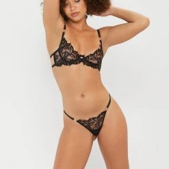 Bluebella Set: Isadora Black Bra & Thong 9 Bluebella Set: Isadora Black Bra & Thong
