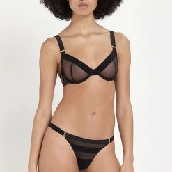 Bluebella Set: Lilia Black Bra & Thong
