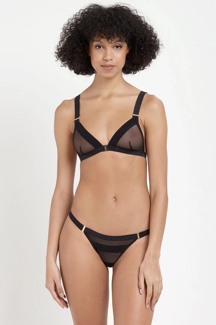 Bluebella Set: Lilia Soft Black Bra & Thong 3 Bluebella Set: Lilia Soft Black Bra & Thong