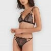 Bluebella Bra & Thong Set: Lyra Black