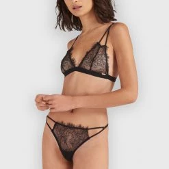 Bluebella Bra & Thong Set: Lyra Black