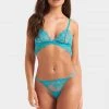 Bluebella Bra & Thong Set: Marseille Soft Peacock Blue
