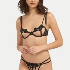 Bluebella Set: Nova Black Bra & Thong 11 Bluebella Set: Nova Black Bra & Thong