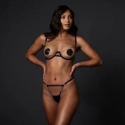 Bluebella - US Oriana Open Bra Black/Gold Bras 21 Bluebella - US Oriana Open Bra Black/Gold Bras