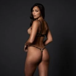 Bluebella - US Oriana Open Bra Black/Gold Bras 22 Bluebella - US Oriana Open Bra Black/Gold Bras