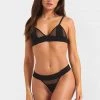 Bluebella Bra & Thong Set: Orla Soft Black
