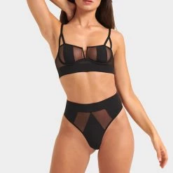 Bluebella Set: Orla Black Bra & Panty