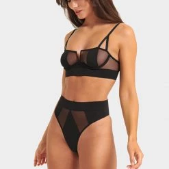 Bluebella Set: Orla Black Bra & Panty