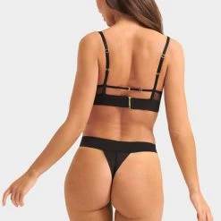 Bluebella Set: Orla Black Bra & Thong