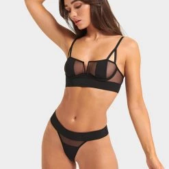 Bluebella Set: Orla Black Bra & Thong