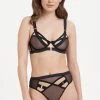 Bluebella Set: Oslo High-Waist Black Bra & Thong