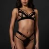 Bluebella Bra & Thong Set: Sutton Black