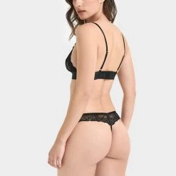 Bluebella Bra & Thong Set: Tori Black