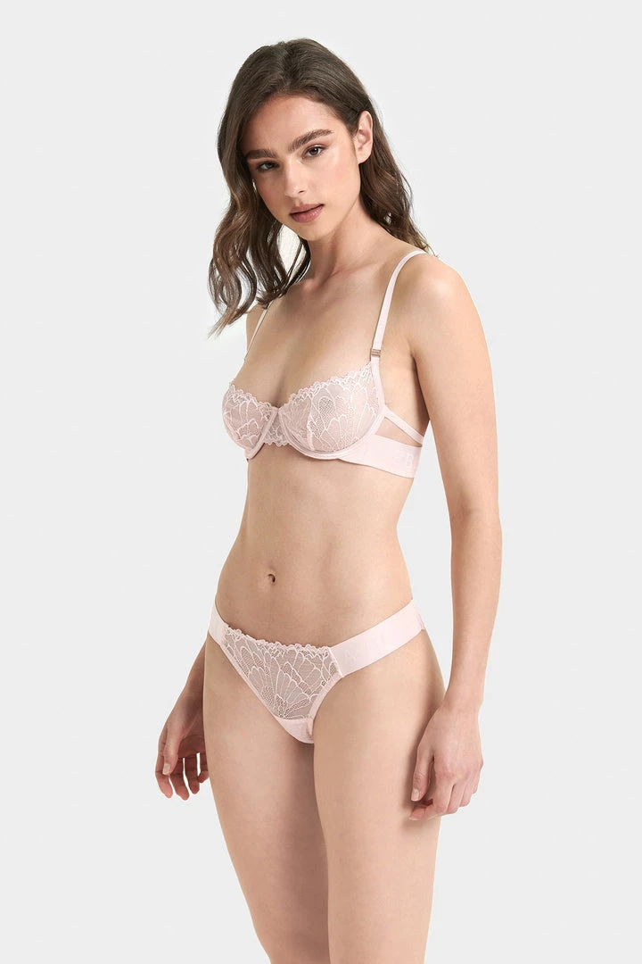 Bluebella Set: Tori Pale Pink Bra & Thong 3 Bluebella Set: Tori Pale Pink Bra & Thong
