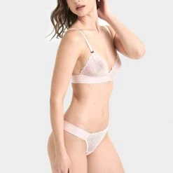 Bluebella Bra & Panty Set: Tori Pale Pink