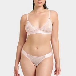 Bluebella Bra & Panty Set: Tori Pale Pink