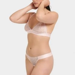 Bluebella Bra & Panty Set: Tori Pale Pink